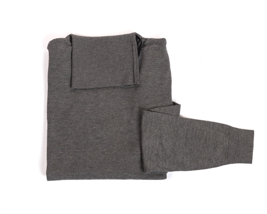 Berna maglione collo alto grigio