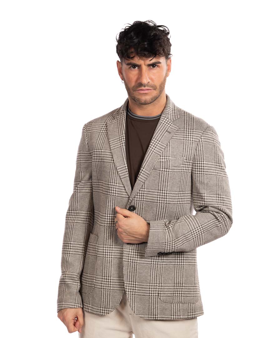 Berti Mode collection giacca monopetto fantasia