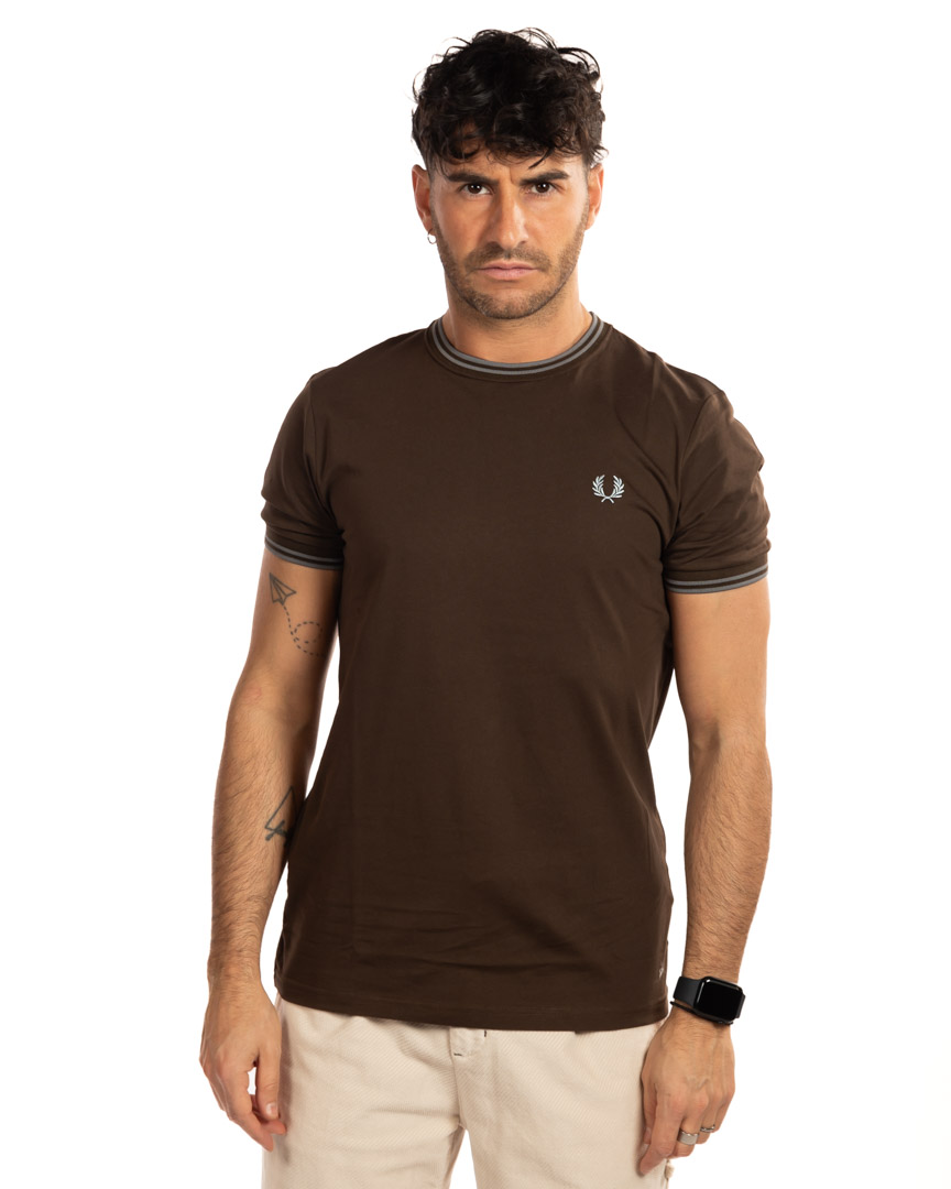 Fred Perry - t-shirt marrone