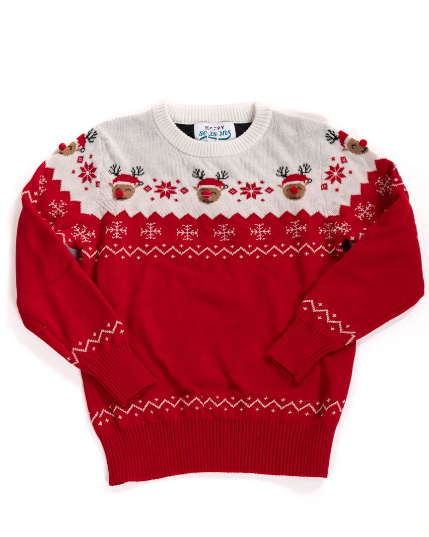 Maglione natalizio rosso -adulti