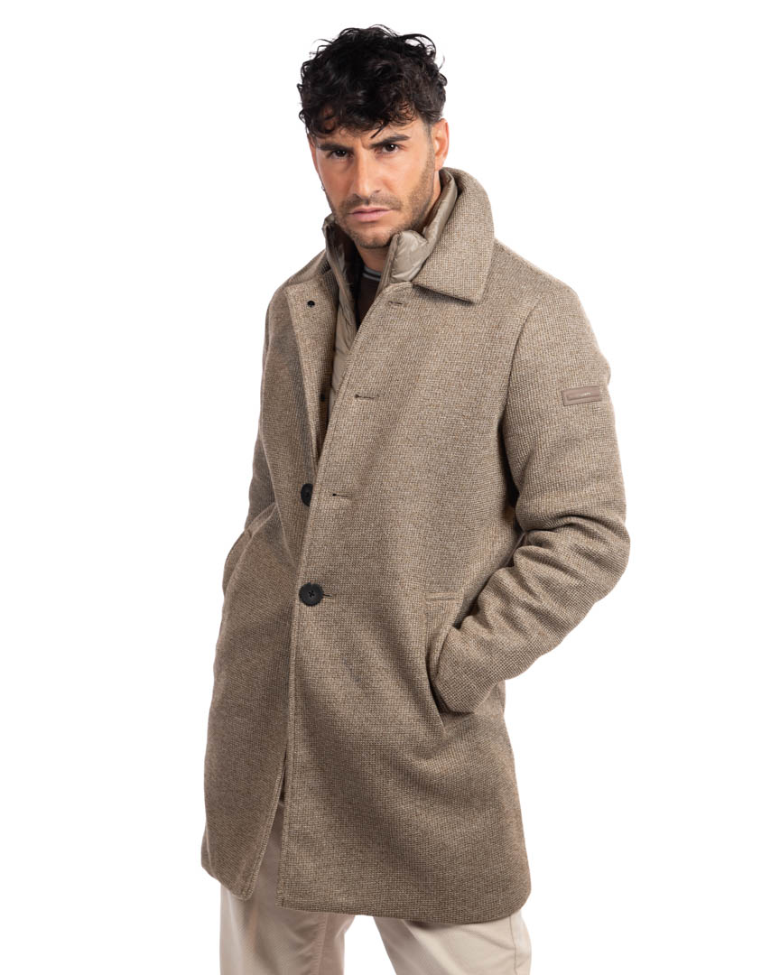 Unity giubbino lungo taupe