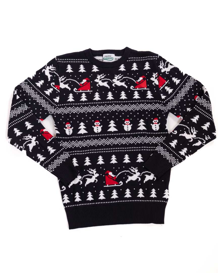 Maglione in fantasia blu - bambini