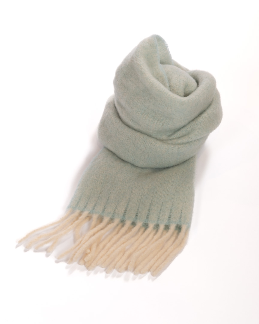 Emme Marella sciarpa beige/azzurra