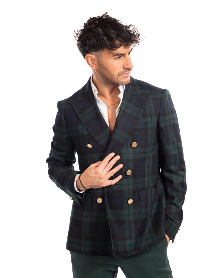 Berti Mode collection giacca doppiopetto fantasia - immagine 2