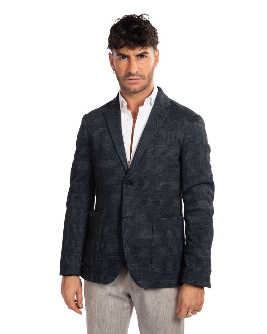 Berti Mode collection giacca monopetto fantasia