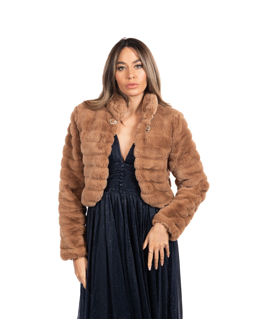 Berti Mode Collection ecopelliccia beige