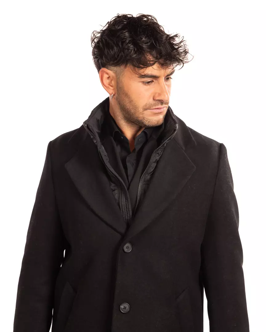 Antony Morato - cappotto nero ù - immagine 2