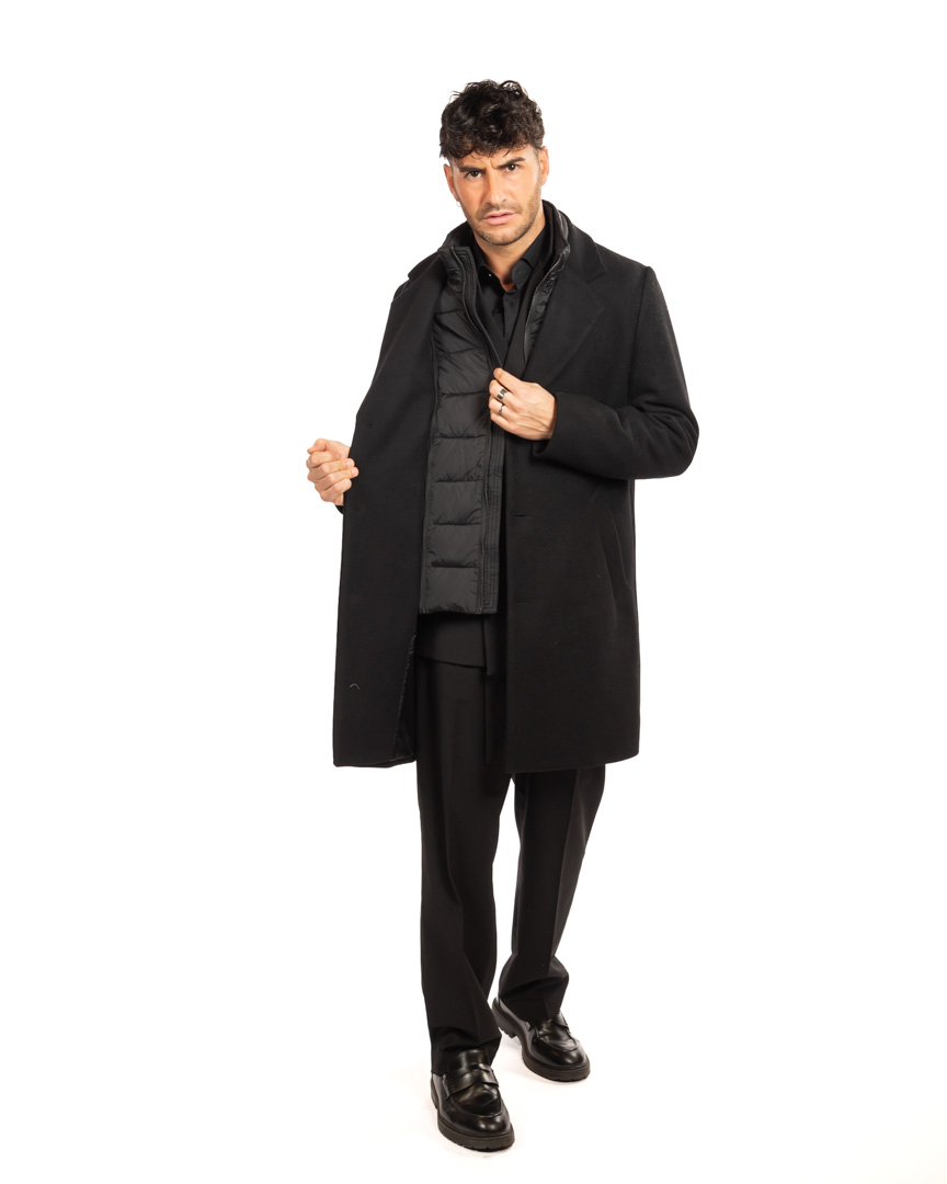 Antony Morato - cappotto nero ù - immagine 4