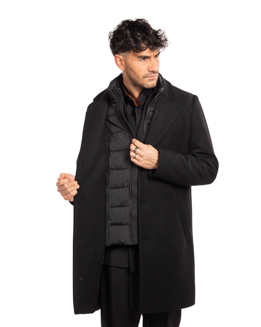 Antony Morato - cappotto nero ù - immagine 3