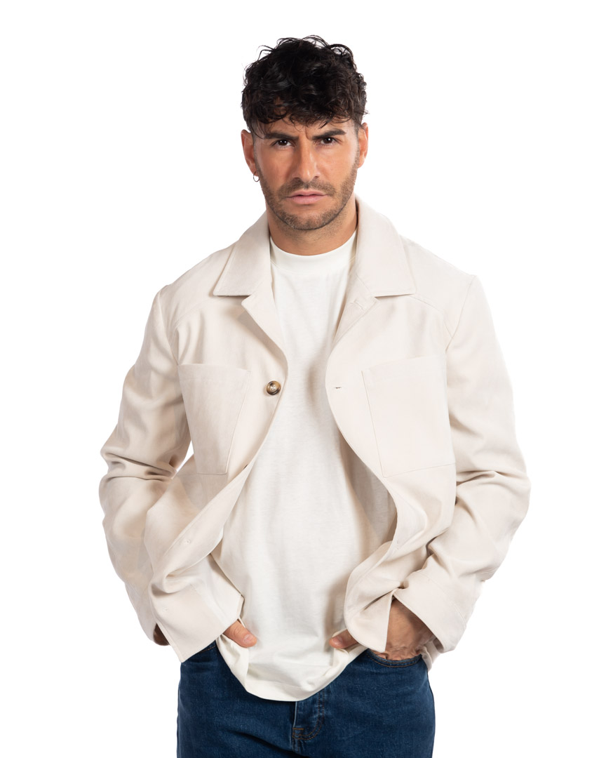 Over/d overshirt avorio