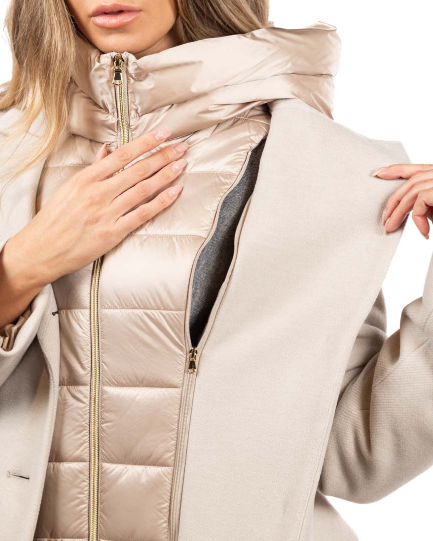 Emme Marella cappotto imbottito beige - immagine 5