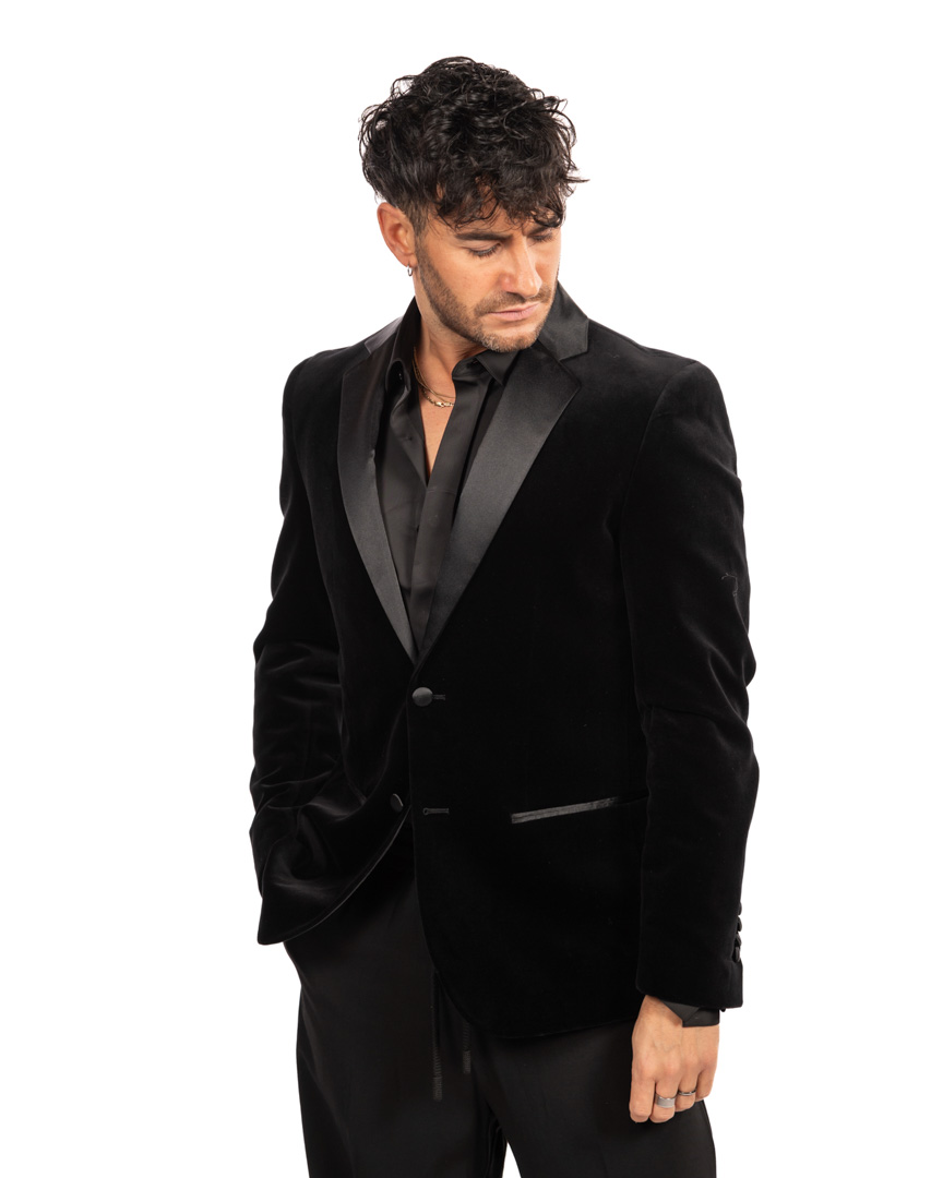 Antony Morato giacca nera in velluto