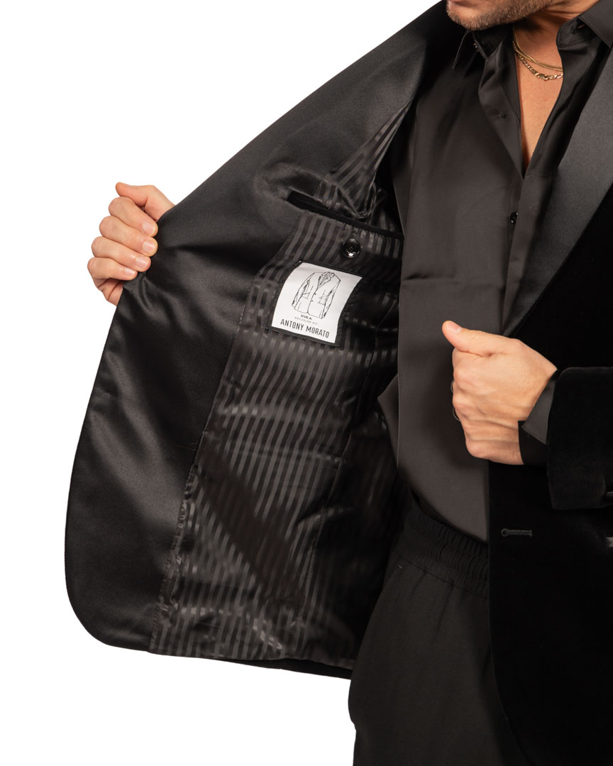 Antony Morato giacca nera in velluto - immagine 4