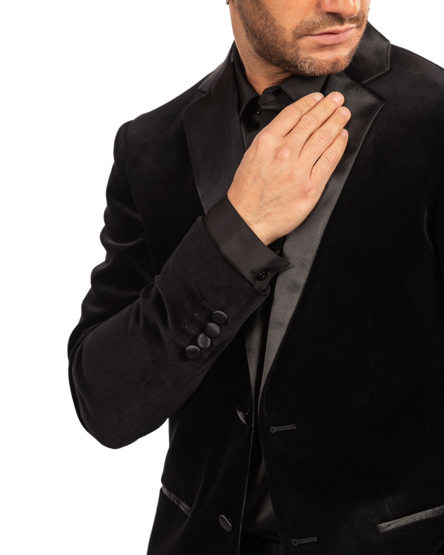 Antony Morato giacca nera in velluto - immagine 5