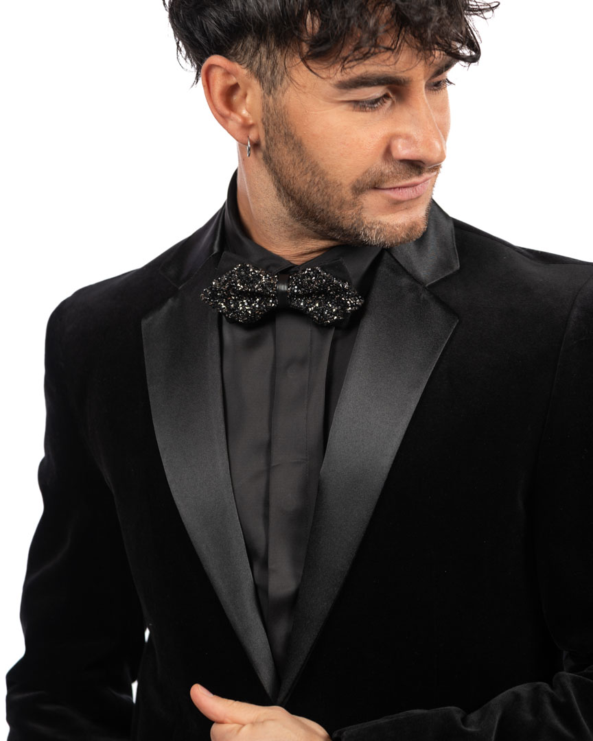 Antony Morato giacca nera in velluto - immagine 6