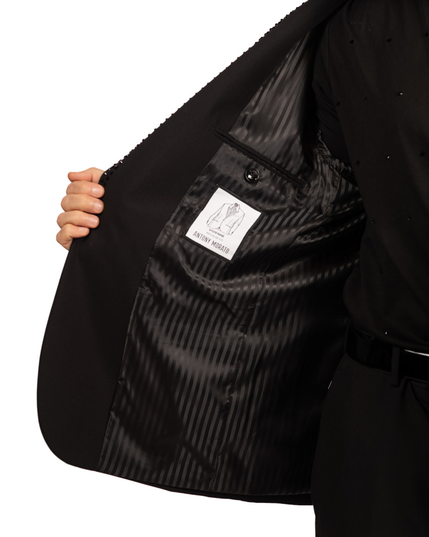 Antony Morato giacca nera con strass - immagine 3