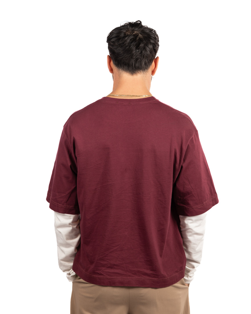 Berna t-shirt bordeaux - immagine 3