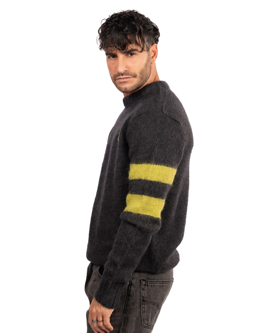 Fred Perry maglione grigio a righe - immagine 2