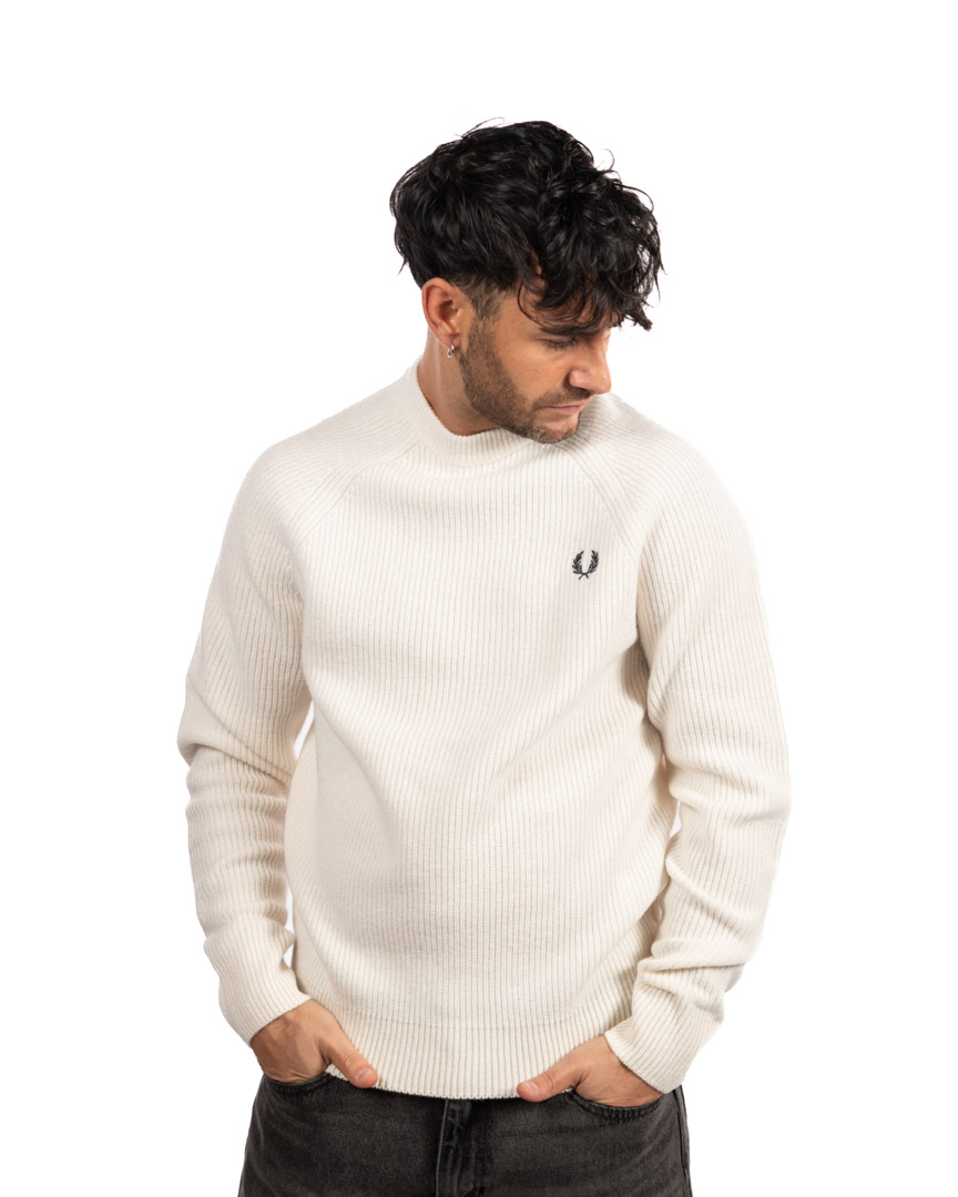 Fred Perry maglione bianco