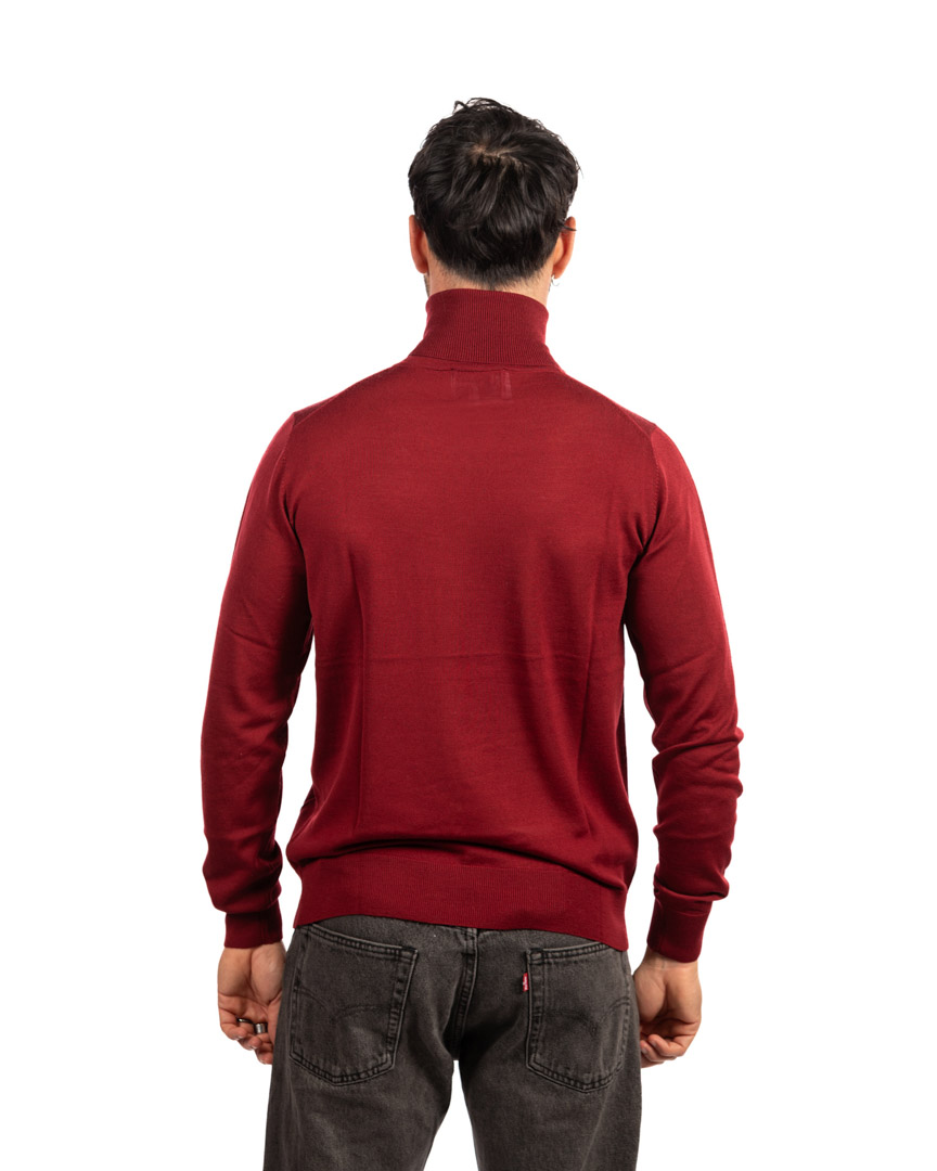 Berti Mode Collection maglione collo alo rosso - immagine 3