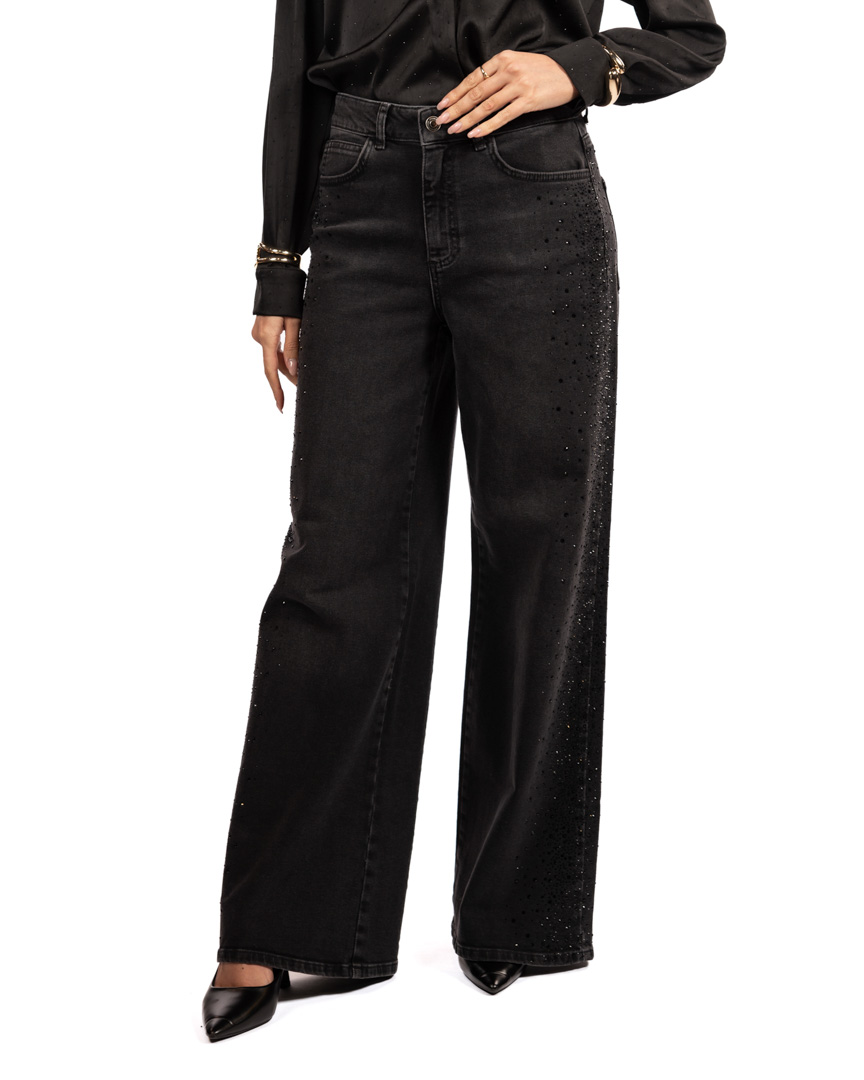 PENNY BLACK jeans con strass laterali