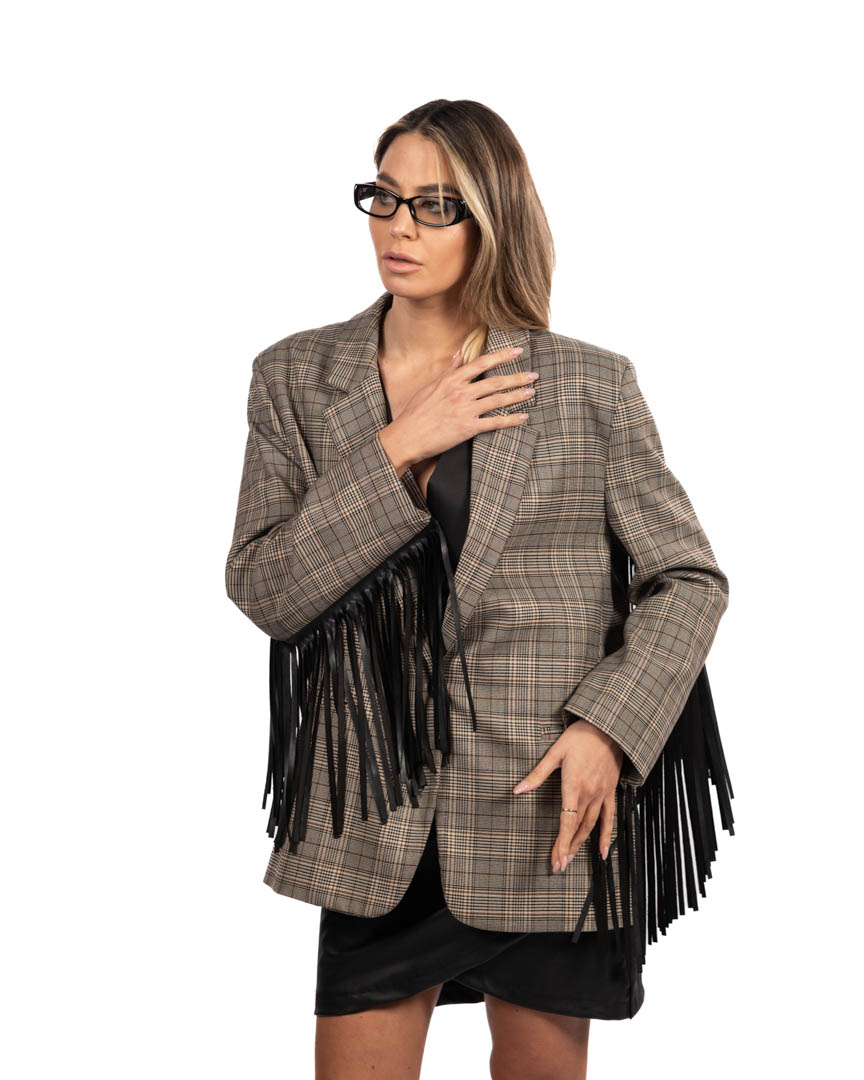 Vicolo blazer con frange - immagine 3