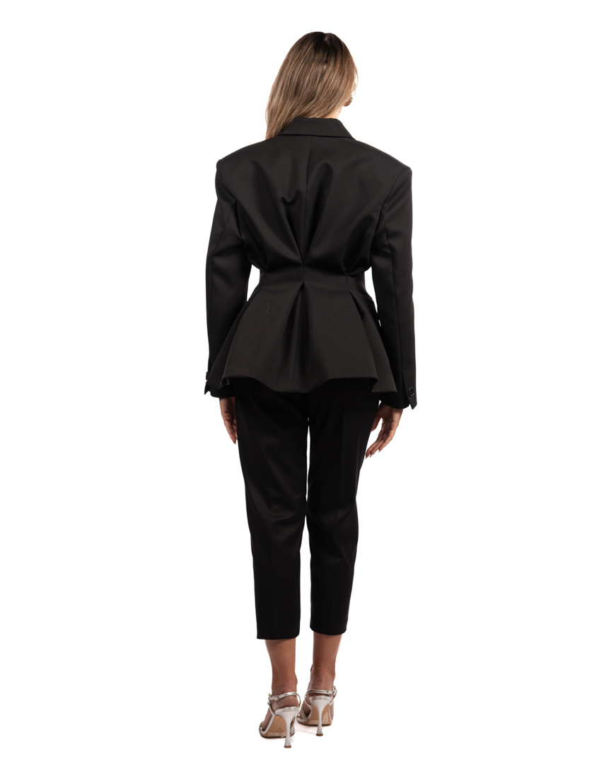 Vicolo giacca doppio petto nero - immagine 2