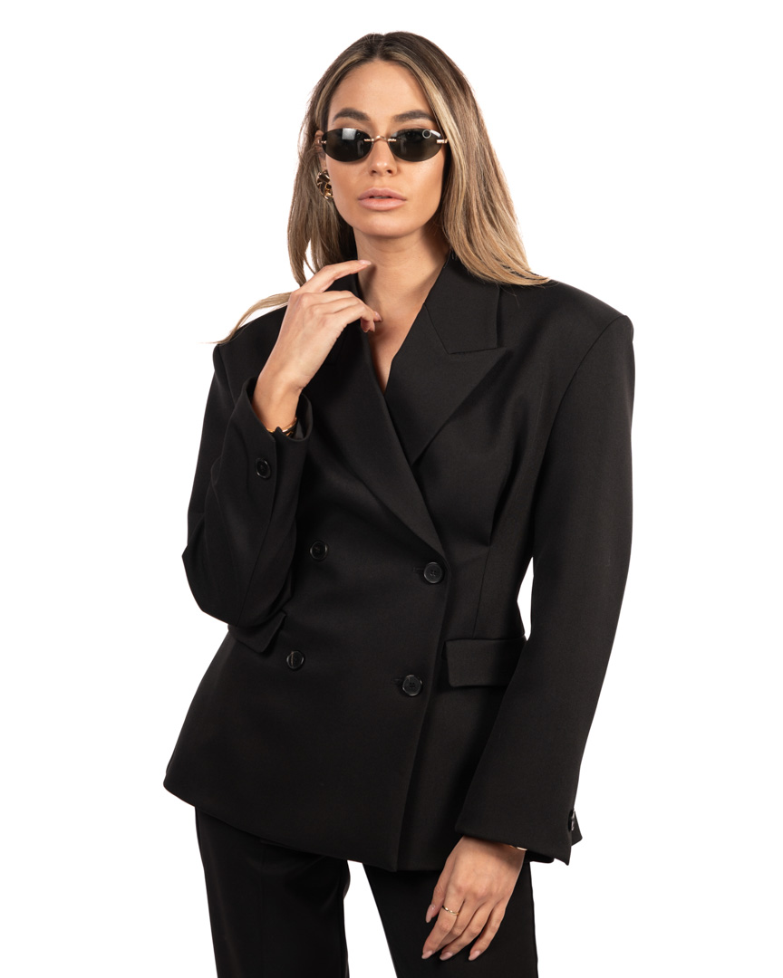 Vicolo giacca doppio petto nero