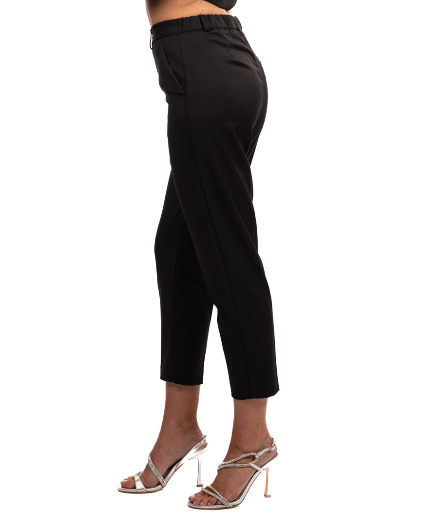 Vicolo pantalone a sigaretta nero - immagine 2