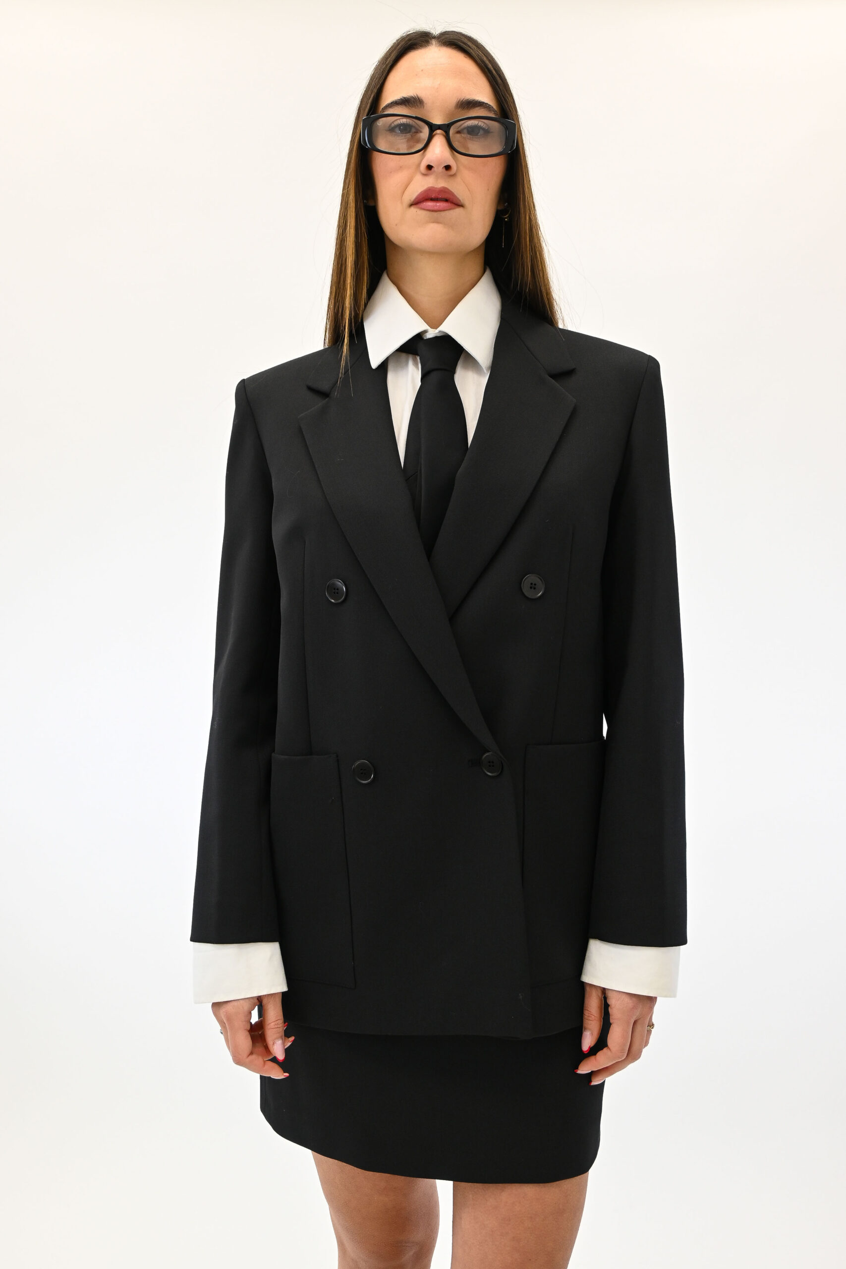 Weekend Max Mara giacca nera doppio petto