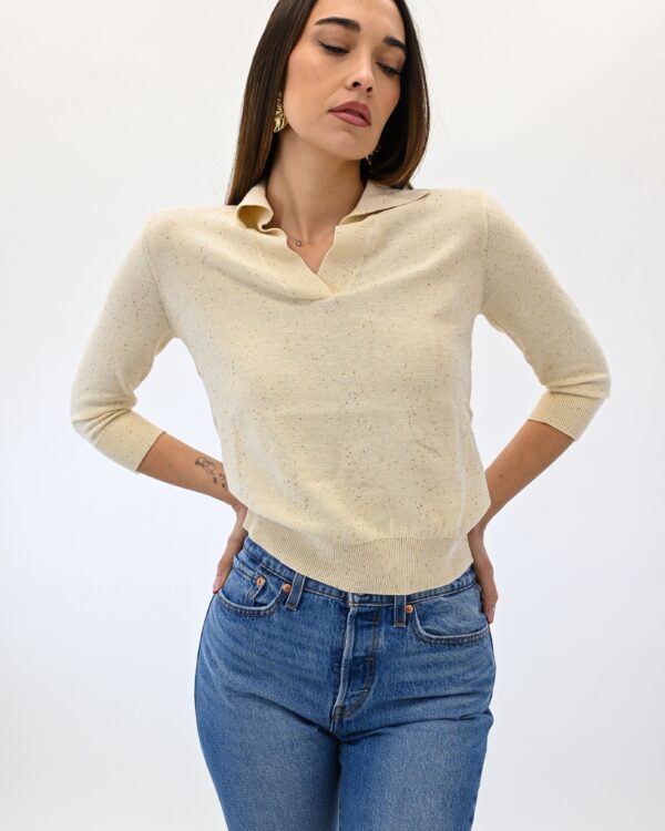 Emme Marella polo burro manica lunga